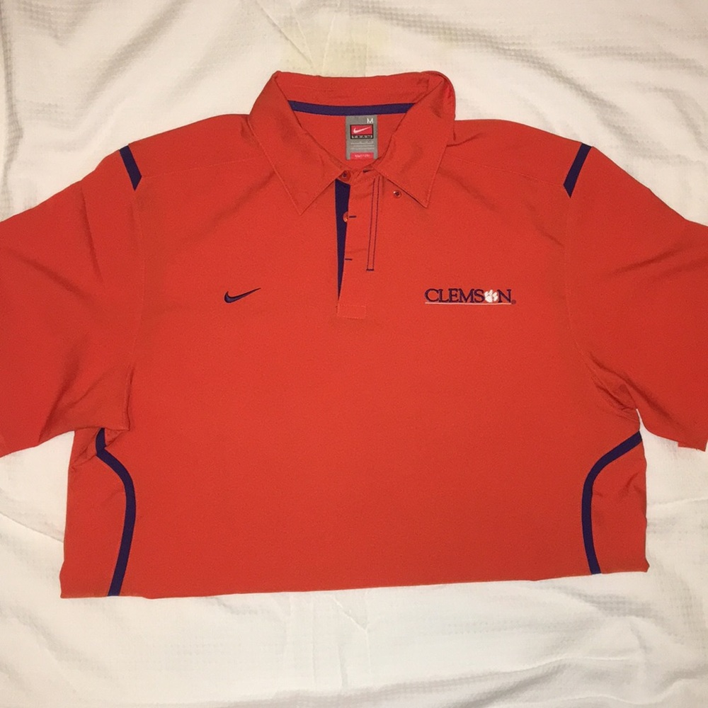 Men’s Nike Fit Dry Clemson Short Sleeve Polo